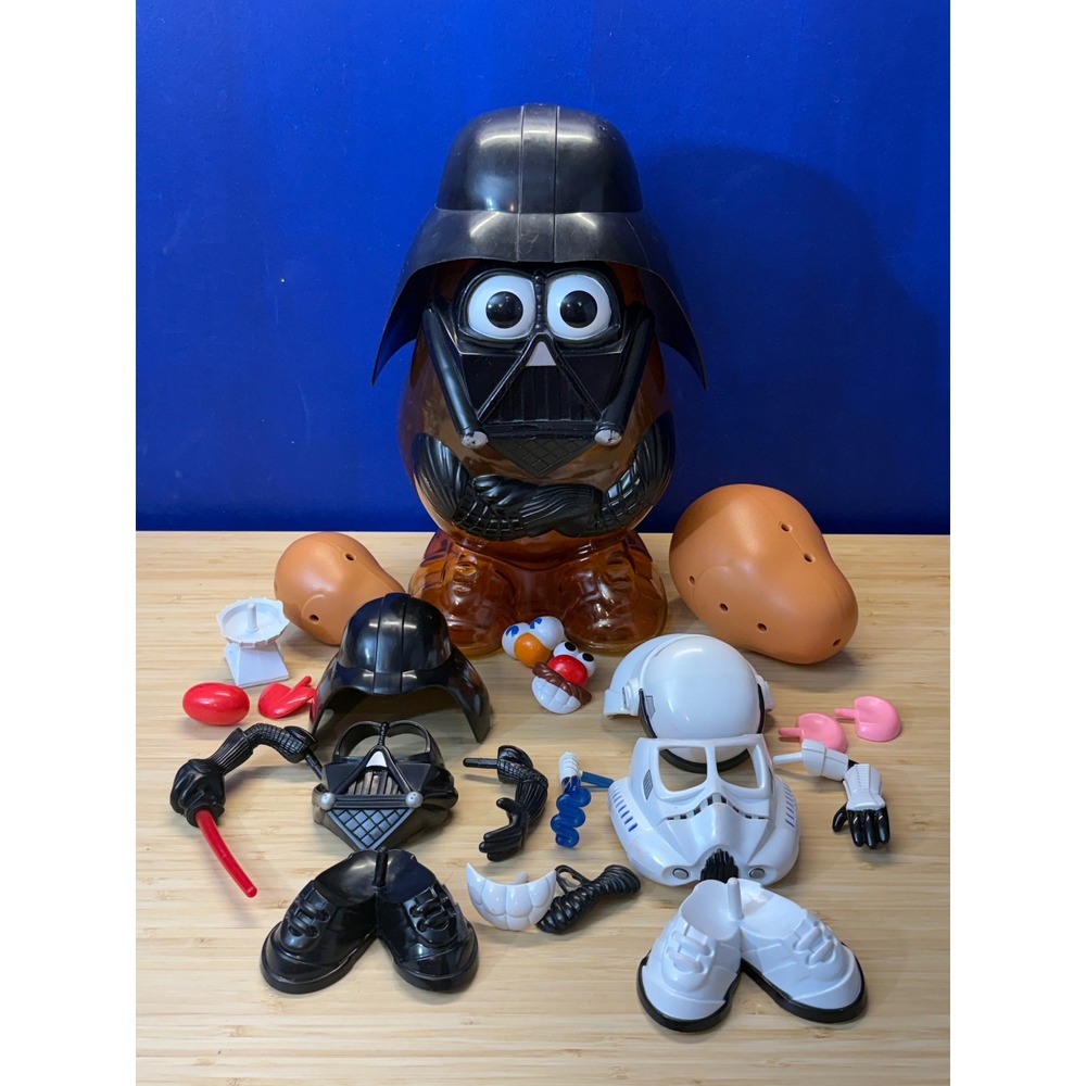 Star Wars Mr Potato Head Darth Tater Container & Stormtrooper Spud Accessory Lot